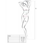 PASSION WOMAN BS036 BODYSTOCKING BIANCO TAGLIA UNICA