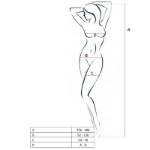 PASSION WOMAN BS049 BODYSTOCKING BIANCO TAGLIA UNICA