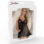 SUBBLIME NERO BABYDOLL BEIGE LACCI FLOREALI S / M