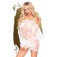 PENTHOUSE LIP SMACKER BABYDOLL - BIANCO L / XL