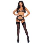 LEG AVENUE SHINNY SET TRE PEZZI M