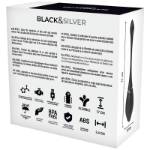 BLACK&SILVER JENELL RECHARGEABLE VIBRATING EGG