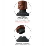 DILDO VIBRADOR KING COCK 20.32 CM MARRON