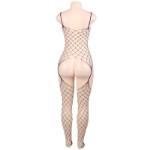 QUEEN LINGERIE CROP TOP SUSPENDER FISHNET BODYSTOCKING SL