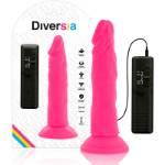 DIVERSIA DILDO VIBRANTE FLESSIBILE 23 CM - ROSA