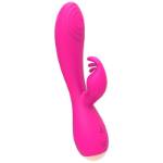 NALONE MAGIC STICK CONIGLIO VIBRATORE TRIPLE TESTE STIMOLANTI - ROSA