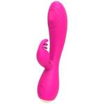 NALONE MAGIC STICK CONIGLIO VIBRATORE TRIPLE TESTE STIMOLANTI - ROSA