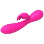 NALONE MAGIC STICK CONIGLIO VIBRATORE TRIPLE TESTE STIMOLANTI - ROSA