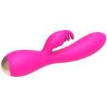 NALONE MAGIC STICK CONIGLIO VIBRATORE TRIPLE TESTE STIMOLANTI - ROSA