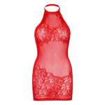 LEG AVENUE MINI VESTITO CON STRASS E STRASS TAGLIA UNICA - ROSSO