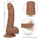 CALIFORNIA EXOTICS BORCHIE IN SILICONE 15,24 CM MARRONE