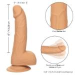 CALIFORNIA EXOTICS BORCHIE IN SILICONE 15,24 CM PELLE