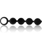 BLACK&SILVER - LENNON SILICONE ANAL BEADS 15 CM