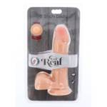 GET REAL - DILDO A DOPPIA DENSITÀ PELLE DI 18 CM IN PELLE