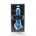 GET REAL - HAPPY DICKS 19 CM CON PALLINE BLU