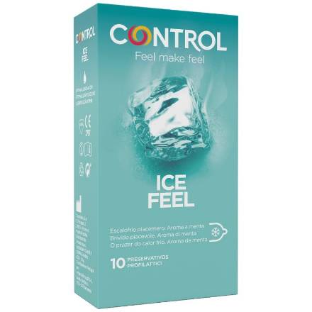 CONTROL ICE FEEL PRESERVATIVOS EFECTO FRIO 10 UNIDADES
