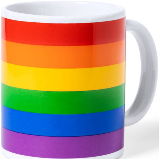 PRIDE - COPPA BANDIERA LGBT IN SCATOLA INDIVIDUALE KRAFT /en/pt/en/fr/it/