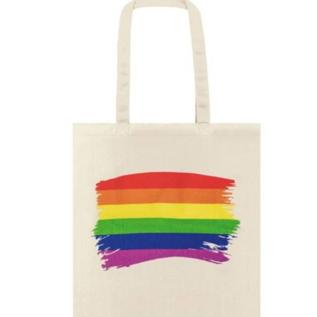 PRIDE - BORSA BANDIERA LGBT IN COTONE