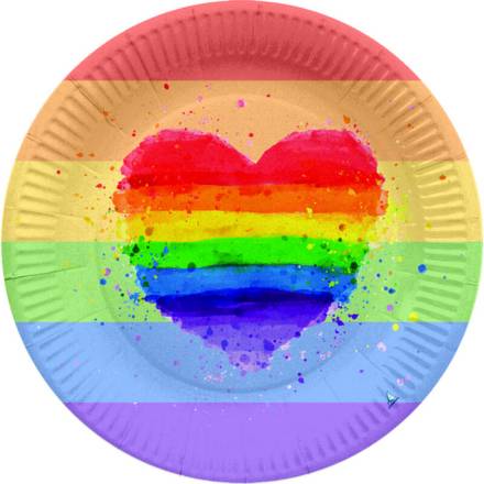 PRIDE - SET 8 TARGHE BANDIERA LGBT