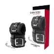 DARKNESS LOVE CUFFS, WRIST WITH FUR BLACK