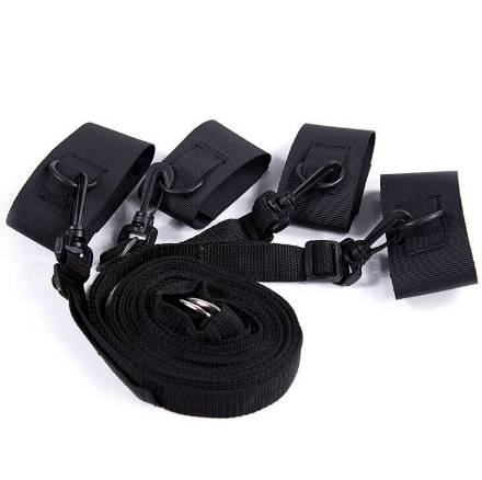 OHMAMA FETISH NYLON VELCRO BED BONDAGE RESINTS