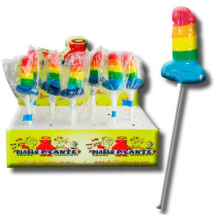 PRIDE - GUMMY LOLLIPOP PENE LGBT