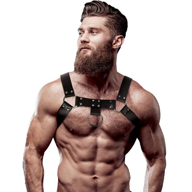 FETISH SUBMISSIVE ATTITUDE - ECO LEATHER CHEST STRAP HARNESS MEN