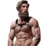 FETISH SUBMISSIVE ATTITUDE - ECO LEATHER CHEST STRAP HARNESS MEN