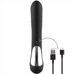 BLACK&SILVER - JAMIE STIMULATING VIBE SILICONE RECHARGEABLE BLACK