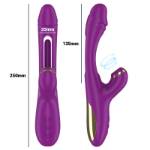 INTENSE™ - ATENEO VIBRATORE MULTIFUNZIONE RICARICABILE 7 VIBRAZIONI CON LINGUA OSCILLANTE E SUCCHIARE VIOLA