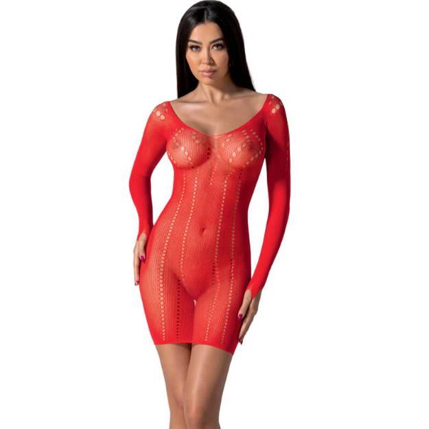 PASSIONE - BS101 BODYSTOCKING ROSSO TAGLIA UNICA