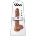 KING COCK - PENE REALISTICO CON SFERE 19,8 CM CARAMEL