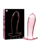 NEBULA SERIES BY IBIZA™ - MODELLO 5 PLUG ANALE VETRO BOROSILICATO 12,5 X 3,5 CM ROSA