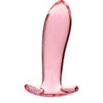 NEBULA SERIES BY IBIZA™ - MODELLO 5 PLUG ANALE VETRO BOROSILICATO 12,5 X 3,5 CM ROSA