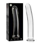 NEBULA SERIES BY IBIZA™ - MODELLO 8 DILDO IN VETRO BOROSILICATO 14,5 X 2 CM TRASPARENTE