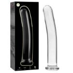 NEBULA SERIES BY IBIZA™ - MODELLO 9 DILDO IN VETRO BOROSILICATO 15,5 X 2,5 CM TRASPARENTE