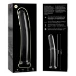 NEBULA SERIES BY IBIZA™ - MODELLO 9 DILDO IN VETRO BOROSILICATO 15,5 X 2,5 CM TRASPARENTE