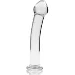 NEBULA SERIES BY IBIZA™ - MODELLO 11 DILDO IN VETRO BOROSILICATO 16 X 3 CM TRASPARENTE