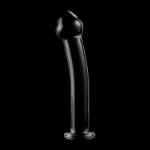 NEBULA SERIES BY IBIZA™ - MODELLO 11 DILDO IN VETRO BOROSILICATO 16 X 3 CM TRASPARENTE