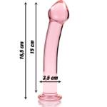 NEBULA SERIES BY IBIZA™ - MODELLO 11 DILDO IN VETRO BOROSILICATO 16 X 3 CM ROSA