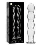 NEBULA SERIES BY IBIZA™ - MODELLO 10 DILDO IN VETRO BOROSILICATO 16,5 X 3,5 CM TRASPARENTE