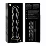 NEBULA SERIES BY IBIZA™ - MODELLO 10 DILDO IN VETRO BOROSILICATO 16,5 X 3,5 CM TRASPARENTE