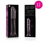 NEBULA SERIES BY IBIZA™ - MODELLO 12 DILDO IN VETRO BOROSILICATO 17 X 3,5 CM ROSA