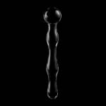 NEBULA SERIES BY IBIZA™ - MODELLO 13 DILDO IN VETRO BOROSILICATO 18 X 3,5 CM TRASPARENTE