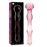 NEBULA SERIES BY IBIZA™ - MODELLO 13 DILDO IN VETRO BOROSILICATO 18 X 3,5 CM ROSA