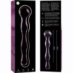 NEBULA SERIES BY IBIZA™ - MODELLO 13 DILDO IN VETRO BOROSILICATO 18 X 3,5 CM ROSA