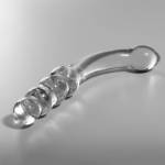 NEBULA SERIES BY IBIZA™ - MODELLO 14 DILDO IN VETRO BOROSILICATO 18,5 X 3 CM TRASPARENTE