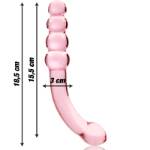 NEBULA SERIES BY IBIZA™ - MODELLO 14 DILDO IN VETRO BOROSILICATO 18,5 X 3 CM ROSA