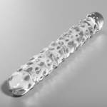 NEBULA SERIES BY IBIZA™ - MODELLO 15 DILDO IN VETRO BOROSILICATO 18,5 X 3 CM TRASPARENTE