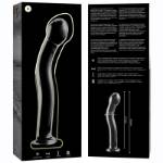 NEBULA SERIES BY IBIZA™ - MODELLO 18 DILDO IN VETRO BOROSILICATO 18,5 X 3,5 CM TRASPARENTE